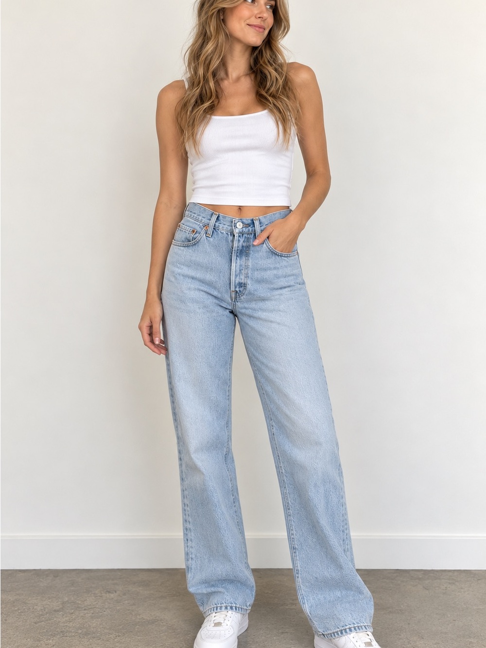 Levi’s Premium 501 ’90s Jeans W26 L32 Light Wash Straight Leg
